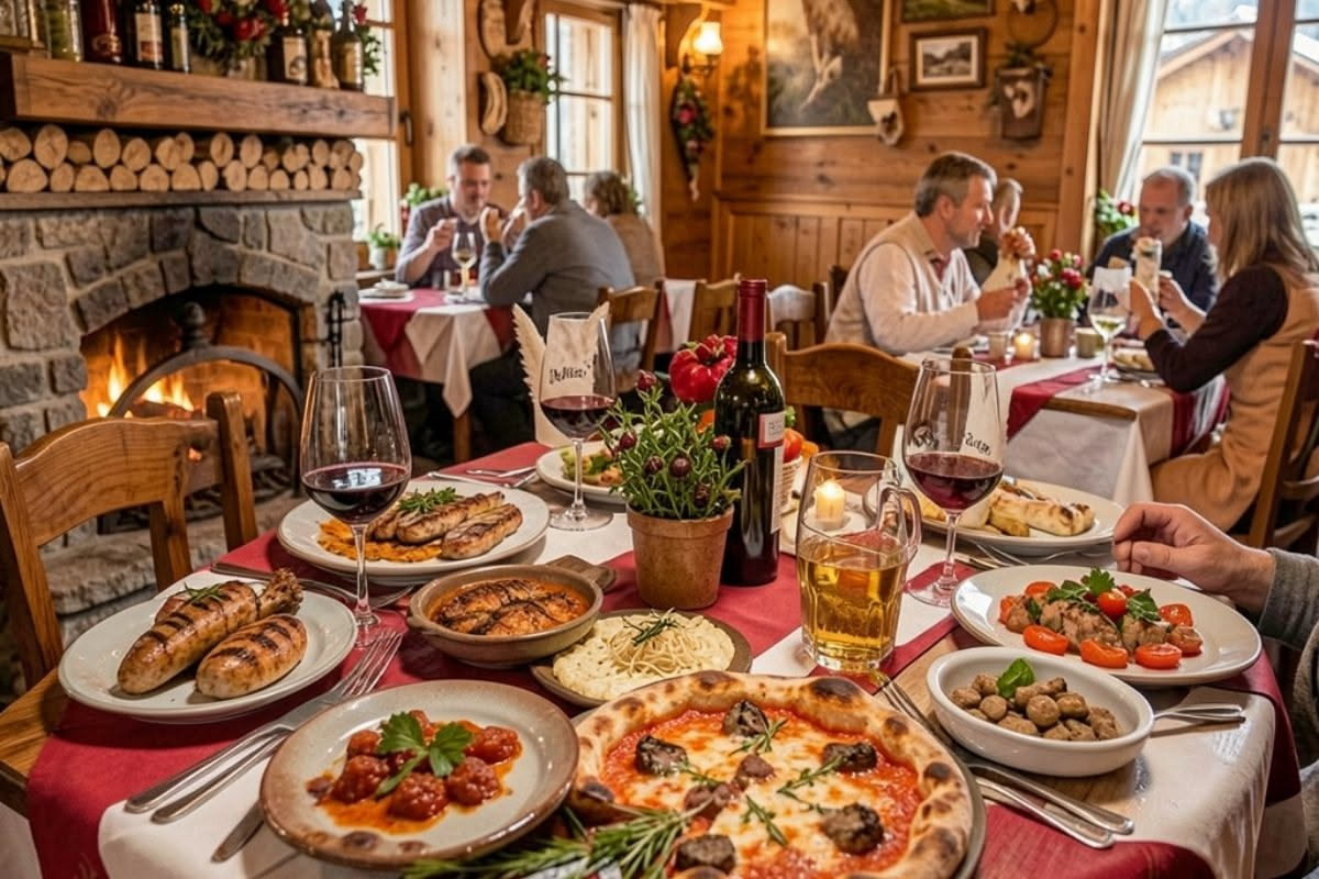 Impasto di pizza su piano di lavoro infarinato con farina bianca, mani di pizzaiolo che lo stendono, pomodoro rosso e mozzarella fresca sullo sfondo