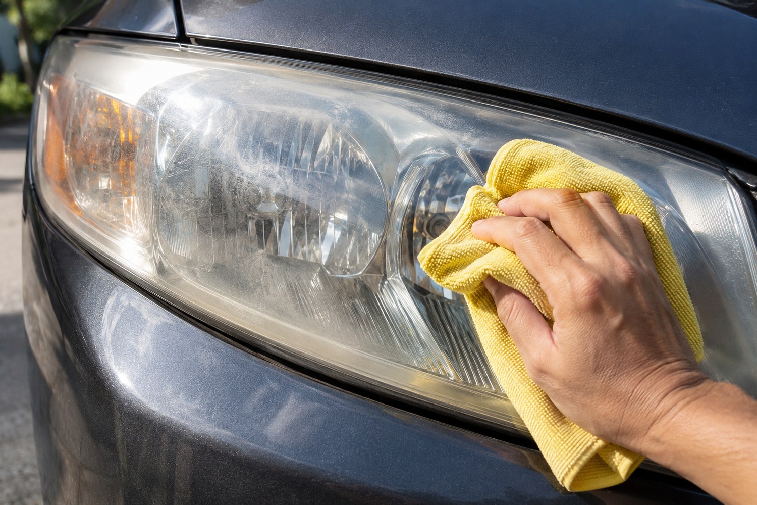 Come pulire i fari dell'auto diventati opachi