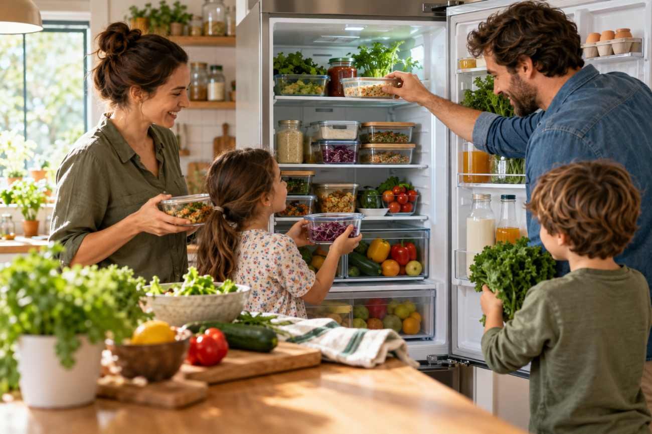 Come una famiglia può ridurre gli sprechi alimentari partendo dal frigorifero
